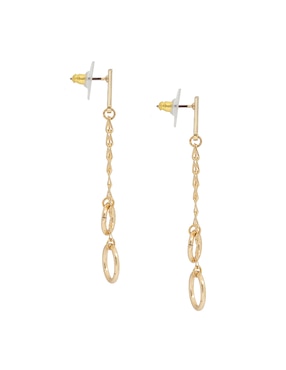 Aretes Largos circulares Map con acabado lustre