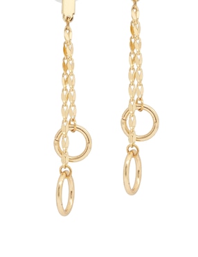 Aretes Largos circulares Map con acabado lustre