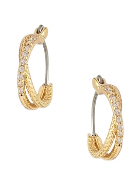 Aretes cortos circular Map con acabado brillante