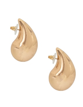 Aretes cortos de gota Map con acabado brillante