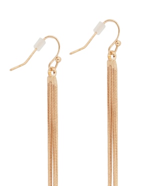 Aretes largos Map con acabado lustre