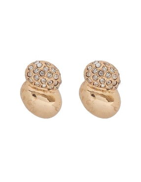 Aretes cortos Map con acabado brillante