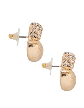 Aretes cortos Map con acabado brillante