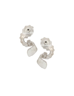 Aretes largos Map con acabado brillante