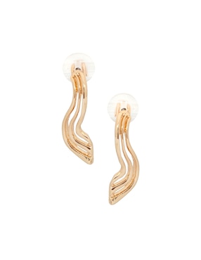 Aretes cortos Map con acabado lustre