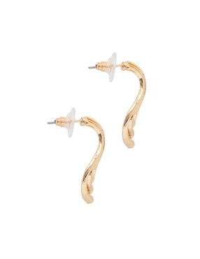 Aretes cortos Map con acabado lustre