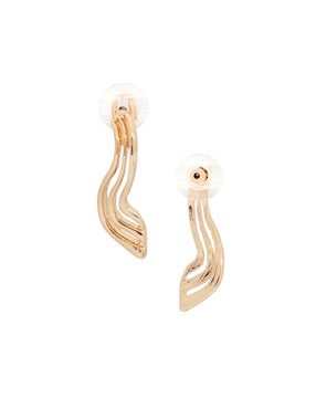 Aretes cortos Map con acabado lustre