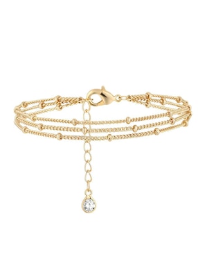 Pulsera Xtellar con acabado baño de oro 14 K