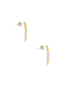 Aretes de rombo Nuvi con acabado brillante