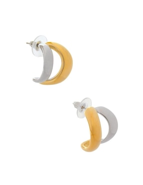 Aretes de barra Nuvi con acabado brillante
