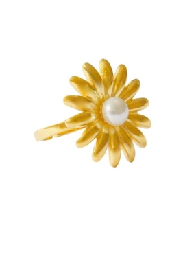 Anillo de flor Nuvi brillante