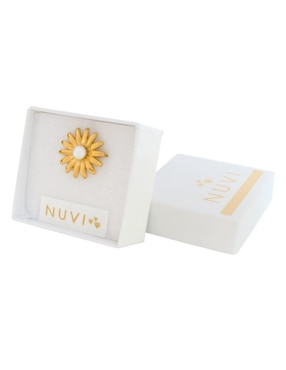 Anillo de flor Nuvi brillante