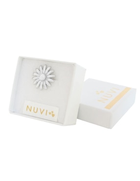 Anillo de flor Nuvi brillante