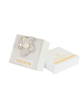 Anillo de flor Nuvi brillante