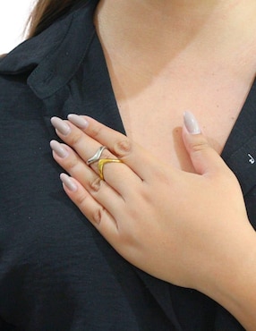 Anillo de mariposa Nuvi brillante
