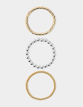 Set Pulsera Parfois acabado pulido