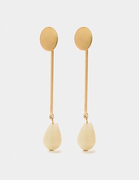 Pendientes largos Parfois con acabado pulido