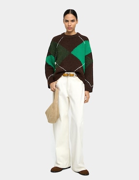Suéter Parfois cuello redondo para mujer