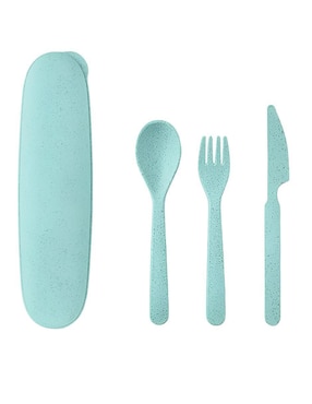 Set de cubiertos portátil Xtellar de fibra 3 piezas
