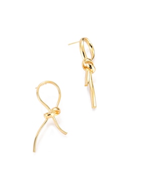 Aretes largos Lieb con acabado liso