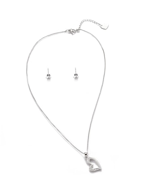 Aretes y collar de Forma de corazón Lieb Cristal
