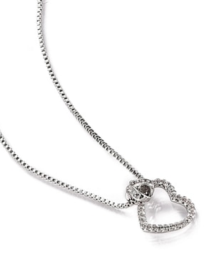 Aretes y collar de Forma de Corazón Lieb Zirconia