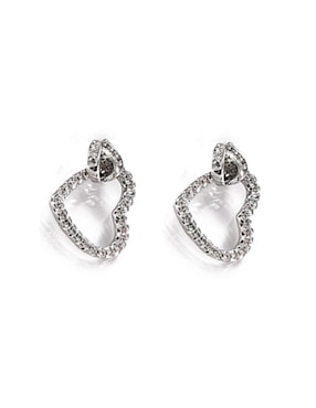 Aretes y collar de Forma de Corazón Lieb Zirconia