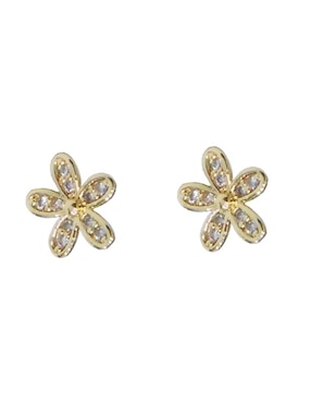 Aretes y collar de Forma de Flor Lieb Zirconia