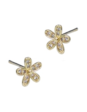 Aretes y collar de Forma de Flor Lieb Zirconia