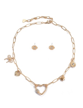 Aretes y collar Lieb Cristal