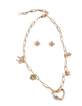 Aretes y collar Lieb Cristal