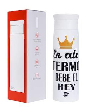 Termo Pook de acero inoxidable con tapa rosca 500 ml