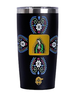 Termo Pook de acero inoxidable con tapa a presión 600 ml