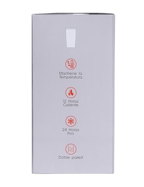 Termo Pook de acero inoxidable con tapa a presión 600 ml