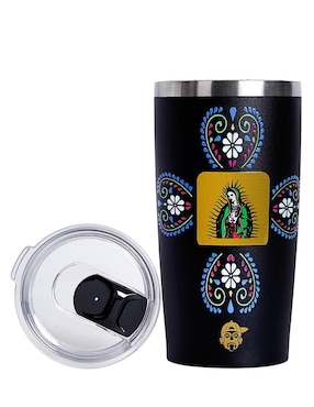 Termo Pook de acero inoxidable con tapa a presión 600 ml