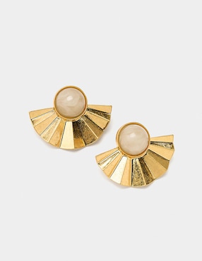 Aretes cortos Parfois Golden Basics Extra