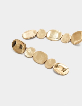 Aretes cortos Parfois Golden Basics