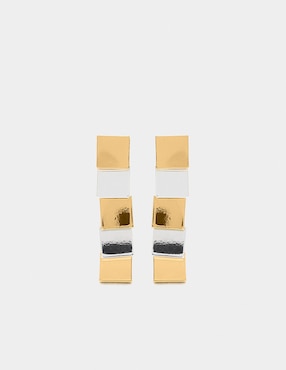 Aretes largos Parfois con acabado brillante