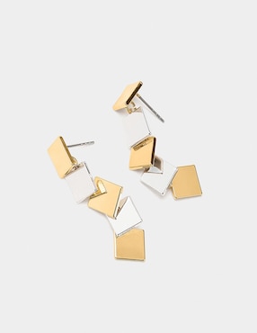 Aretes largos Parfois con acabado brillante