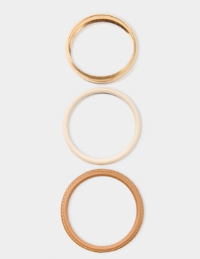 Set de pulseras Parfois acabado mate