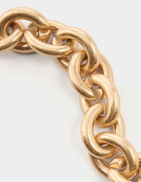 Pulsera Parfois Golden Basics acabado brillante