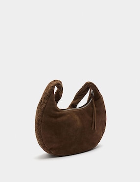 Bolsa shoulder Parfois Oblique 3 de cuero para mujer