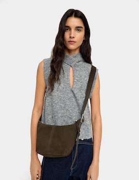 Bolsa crossbody Parfois Cora de cuero para mujer