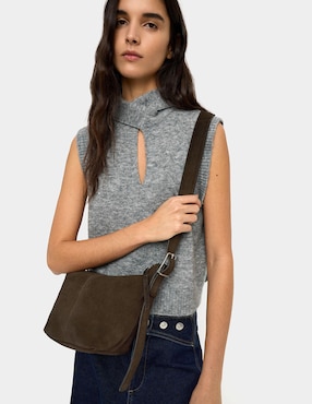 Bolsa crossbody Parfois Cora de cuero para mujer