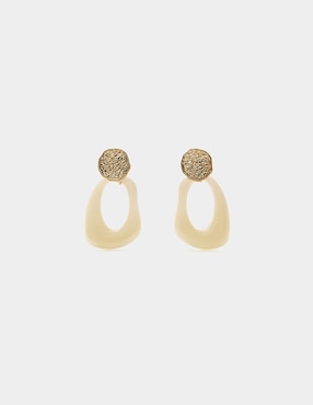 Aretes largos Parfois con acabado pulido