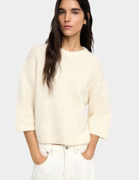 Suéter Parfois cuello redondo para mujer