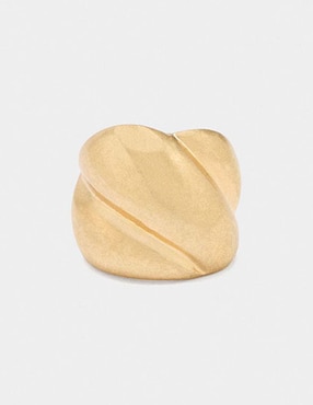 Anillo Parfois Golden Basics pulido