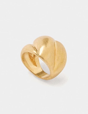 Anillo Parfois Golden Basics pulido