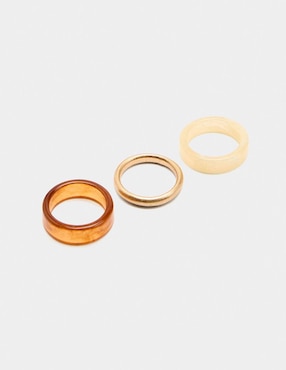 Set de anillo Parfois semi mate