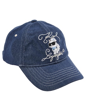 Gorra visera curva hebilla casual Karl Lagerfeld Paris para mujer